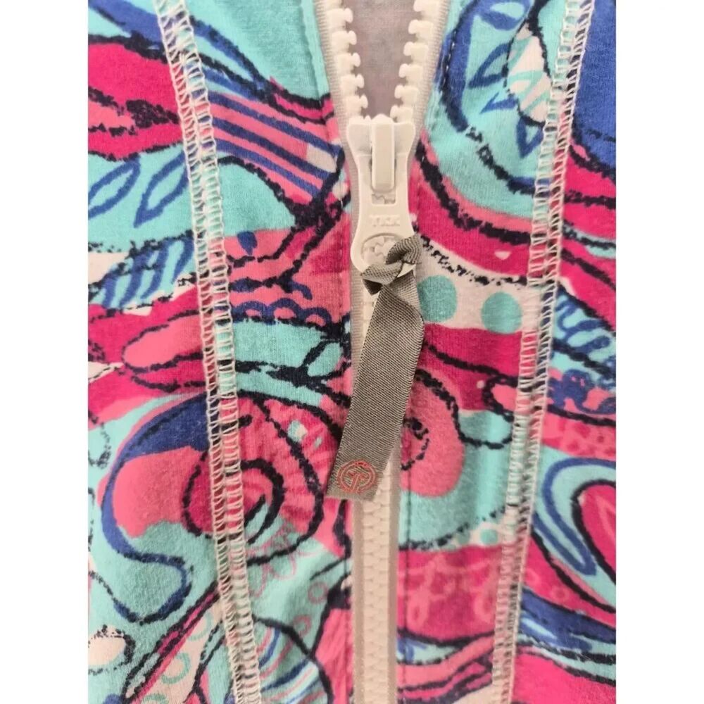 Talbots Sport Zip Jacket Coastal Preppy Athletic Tennis Golf Lilly Pulitzer Vibe - Picture 3 of 9